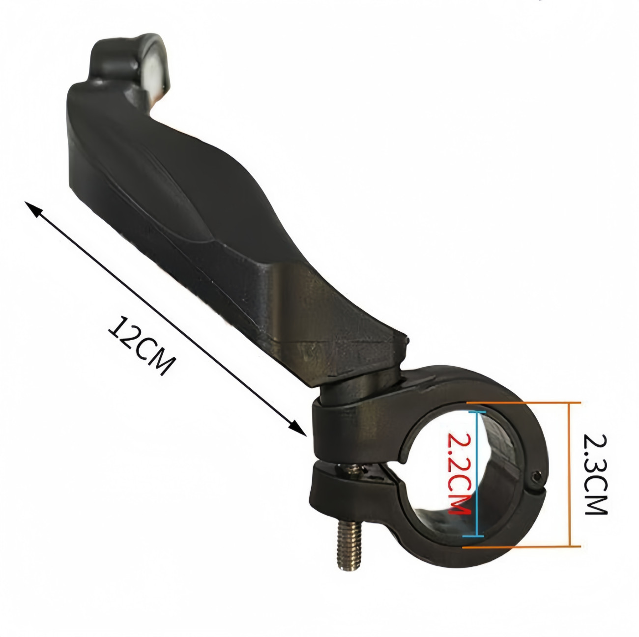 2Pcs Bike Mirror Rotaty Round Rectangle Handlebar Bicycle Rear View Glass photo 8