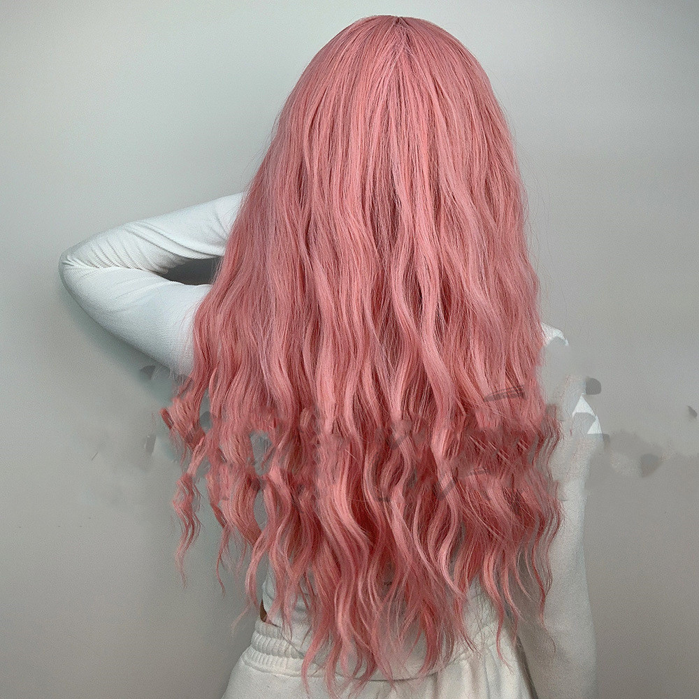Wig Women's  Bangs Wavy Long Curly Hair photo 5