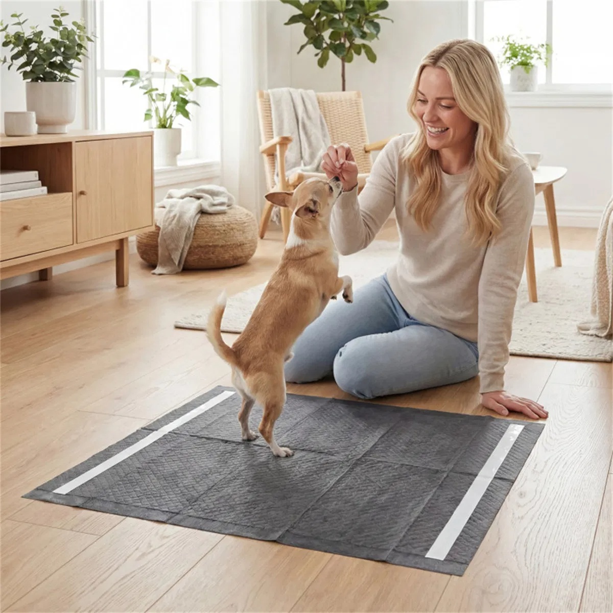 150 Pack Charcoal Dog Pee Pads 24  24, 6 Layer Ultra Absorbent Pet Training Pads With Odor Control photo 5