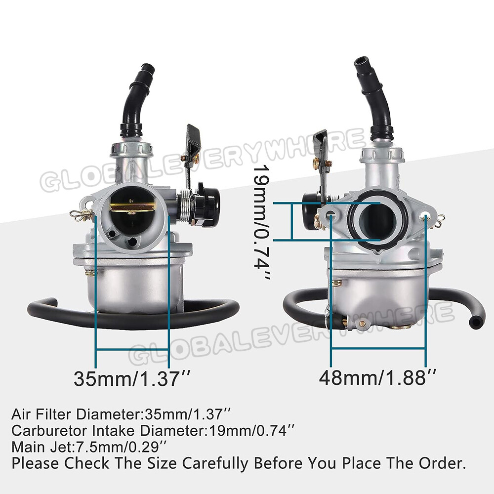 PZ 19mm Lever Choke Carburetor Carby 110cc 125cc 90cc ATV Quad Pit Dirt Bike photo 7