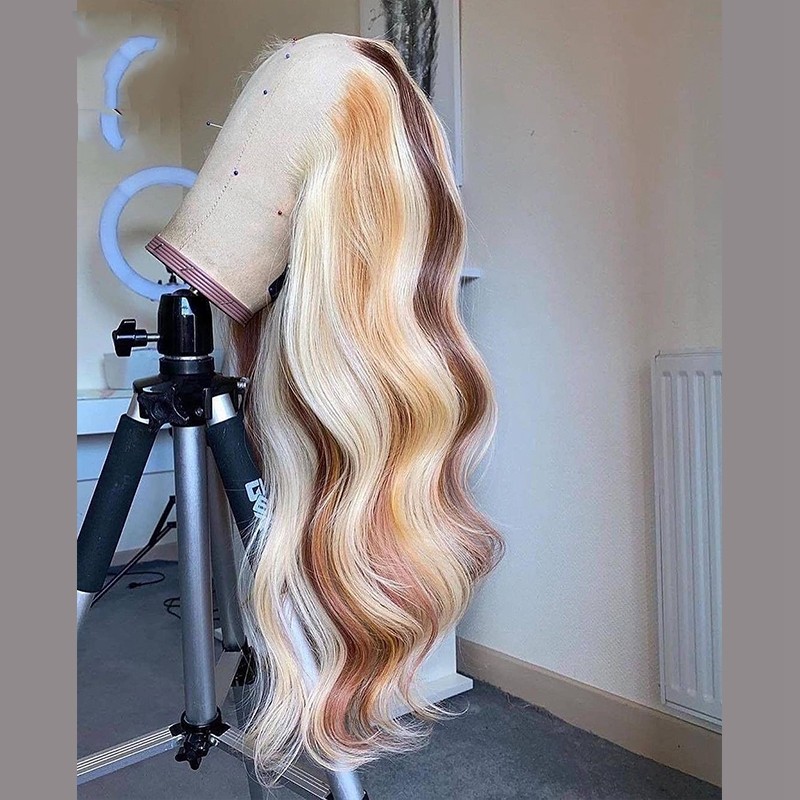 Brown Blonde Colored Human Hair WigNabea Uty photo 2