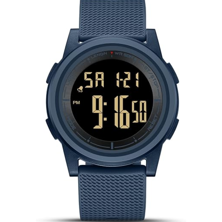 Mens Digital Watch Ultra Thin Sports Waterproof Watches For Men photo 3