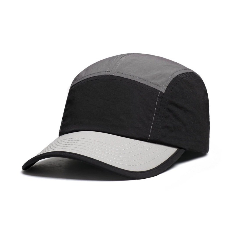 Japanese-style Vintage Quick-drying Multi-color Reflective Baseball Cap With Five-piece Workwear Design For Outdoor Climbing, Water Resistance And Sun Protection photo 8