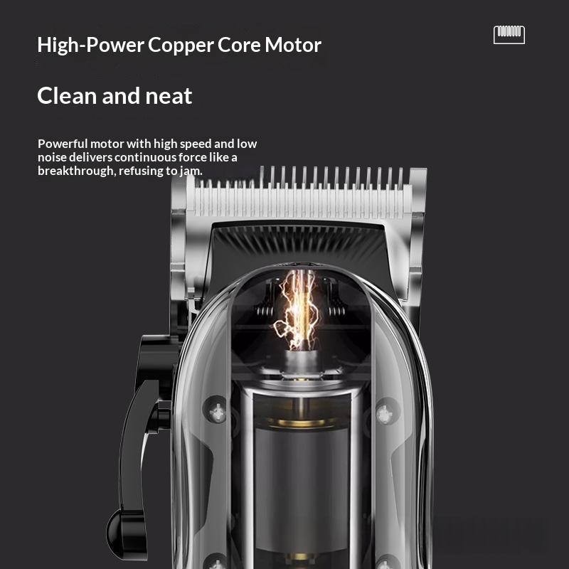 High-Power Pet Clipper With Transparent Shell & Digital Display photo 7