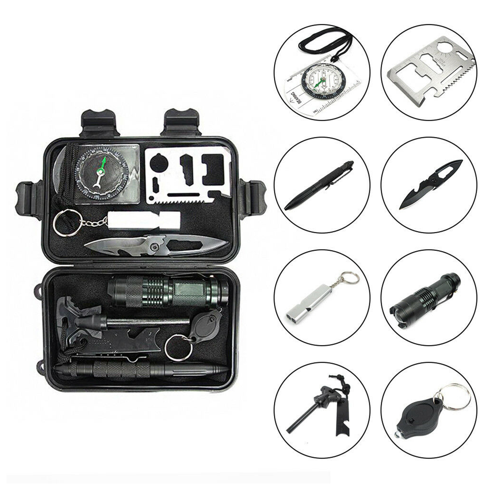 Camping Tool Emergency Survival Equipment Set Outdoor Sport Tactical Hiking Kit photo 1