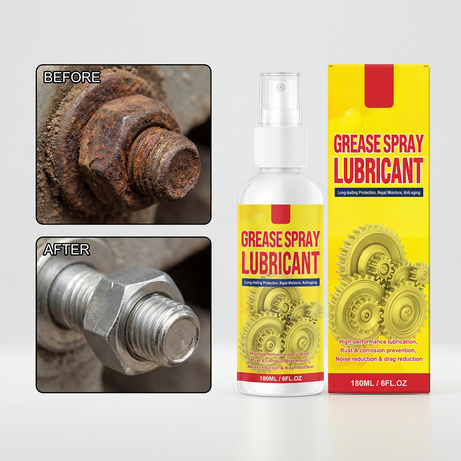 Derusting Lubricant Spray 180ml 1box photo 8