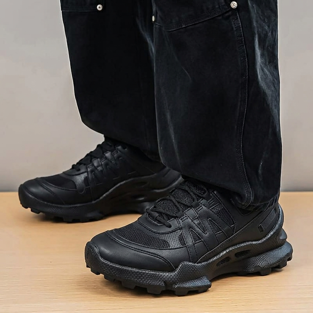 Men's Soft Sole Breathable Sports Walking Shoes, Breathable Cross-Country Running & Outdoor Hiking Shoes For Men photo 3