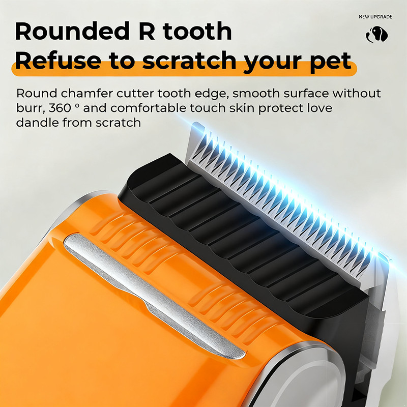 LCD Professional Dog Clippers Cordless Pet Trimmer Grooming Kit Thick Curly Coat photo 7