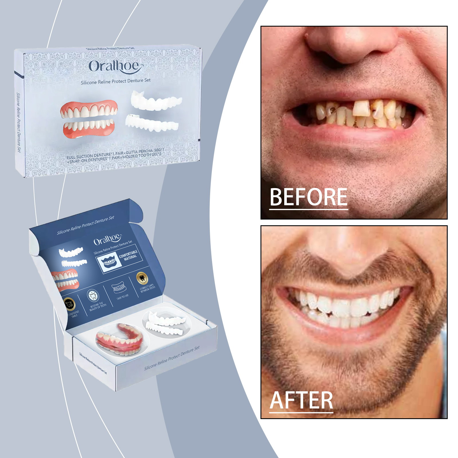 Dental Modification Set 1 Set  1Box, Round Seal Sticker photo 8