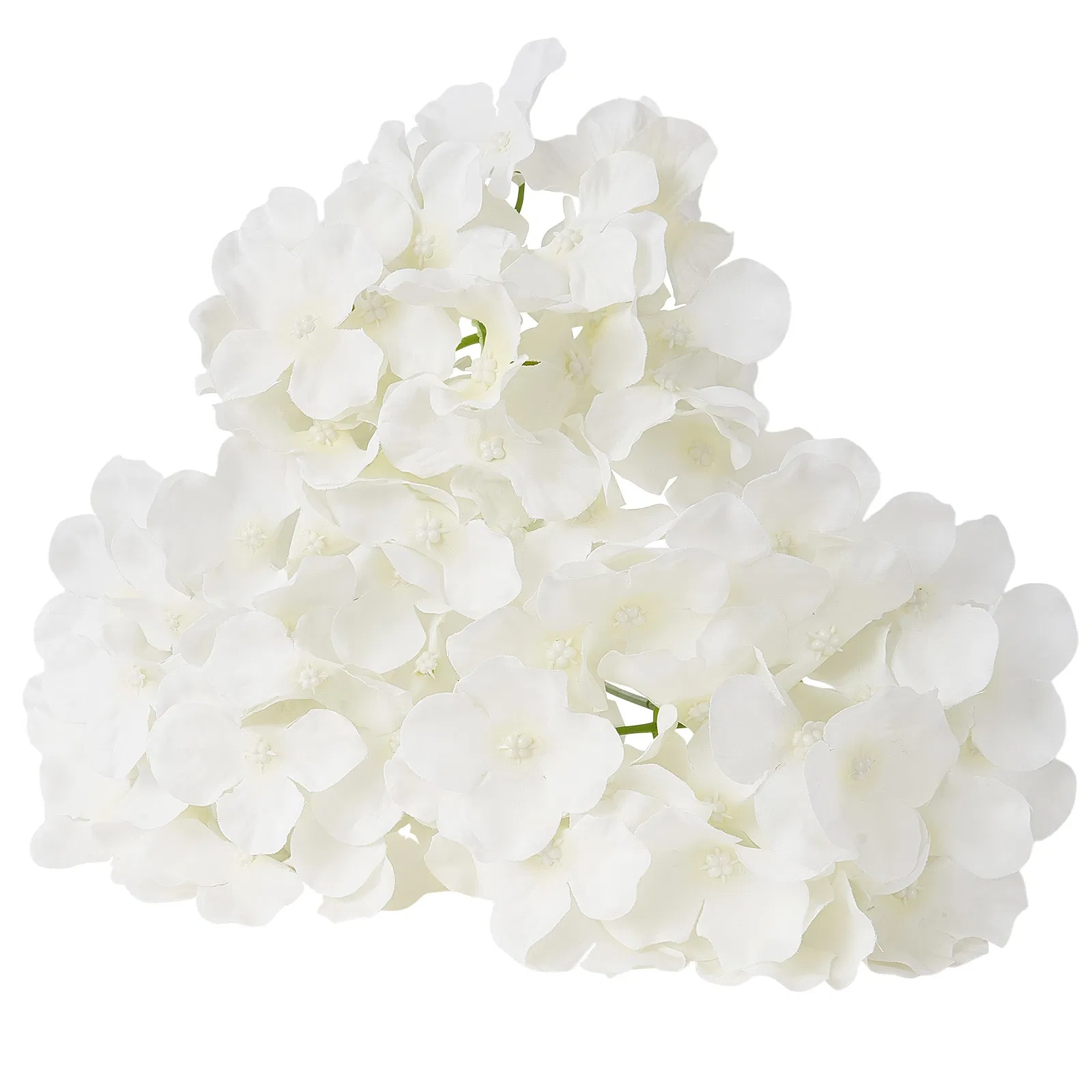 Artificial Flowers, 65 Pcs Real Looking White Silk Fake Hydrangea Bulk, White Faux Bridal Shower With Stems For DIY Wedding Bouquets, Home Centerpieces Arrangements, Party Tables Decorations photo 4