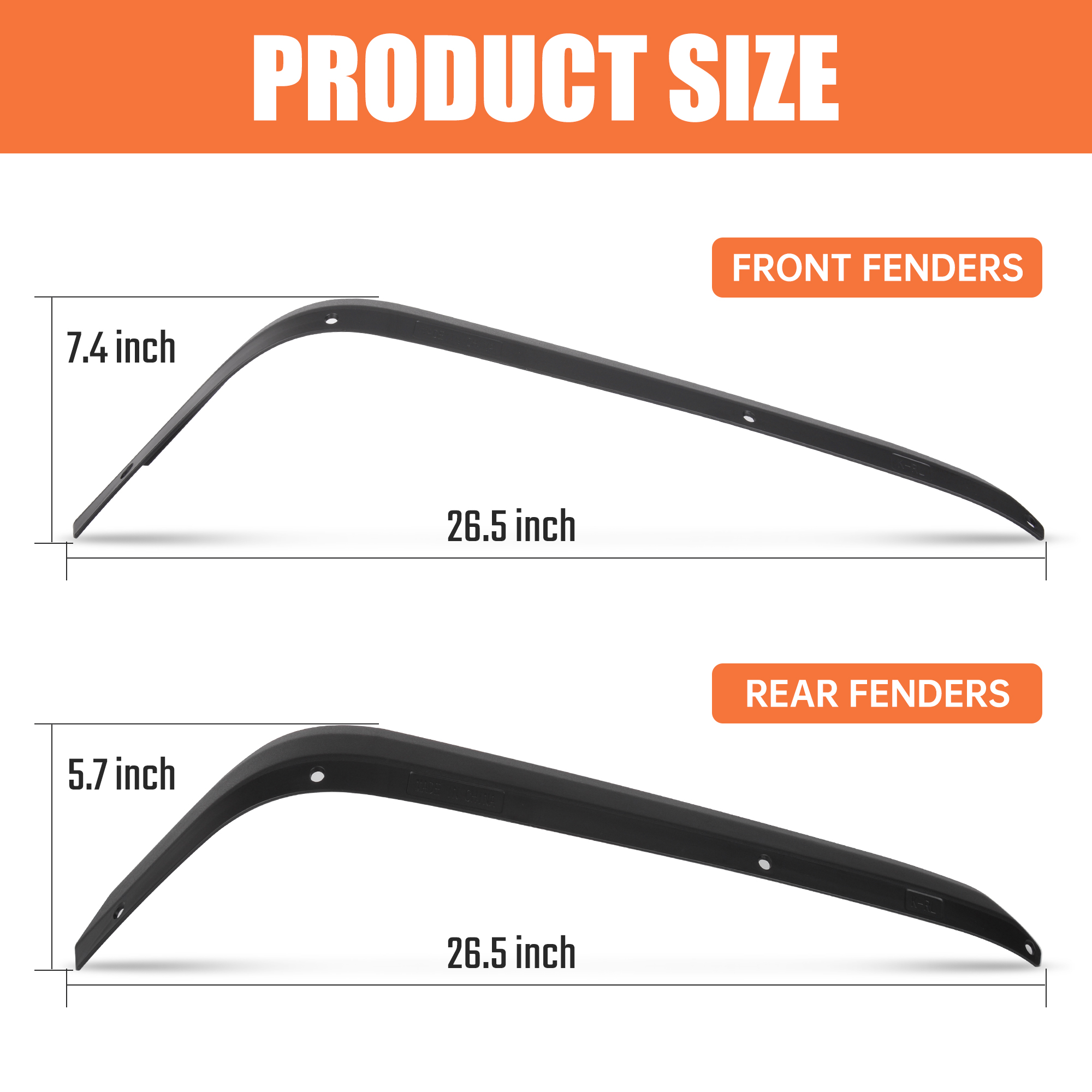 Fender Flares Compatible With 2007-2018 Wrangler photo 4