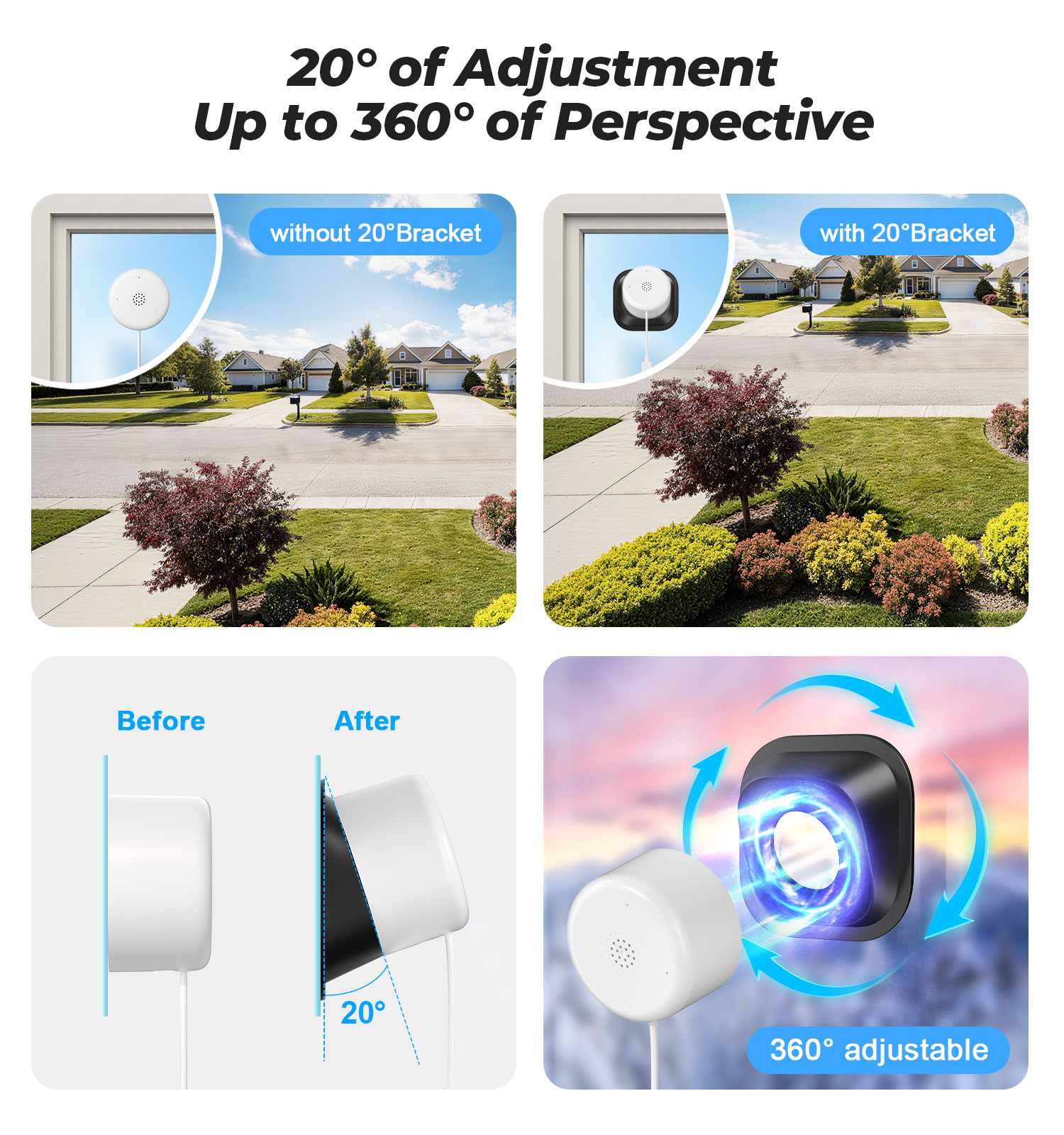 3MP Window Camera With Bracket WiFi Indoor Home Security Motion Detection Two-Way Audio Camera photo 6
