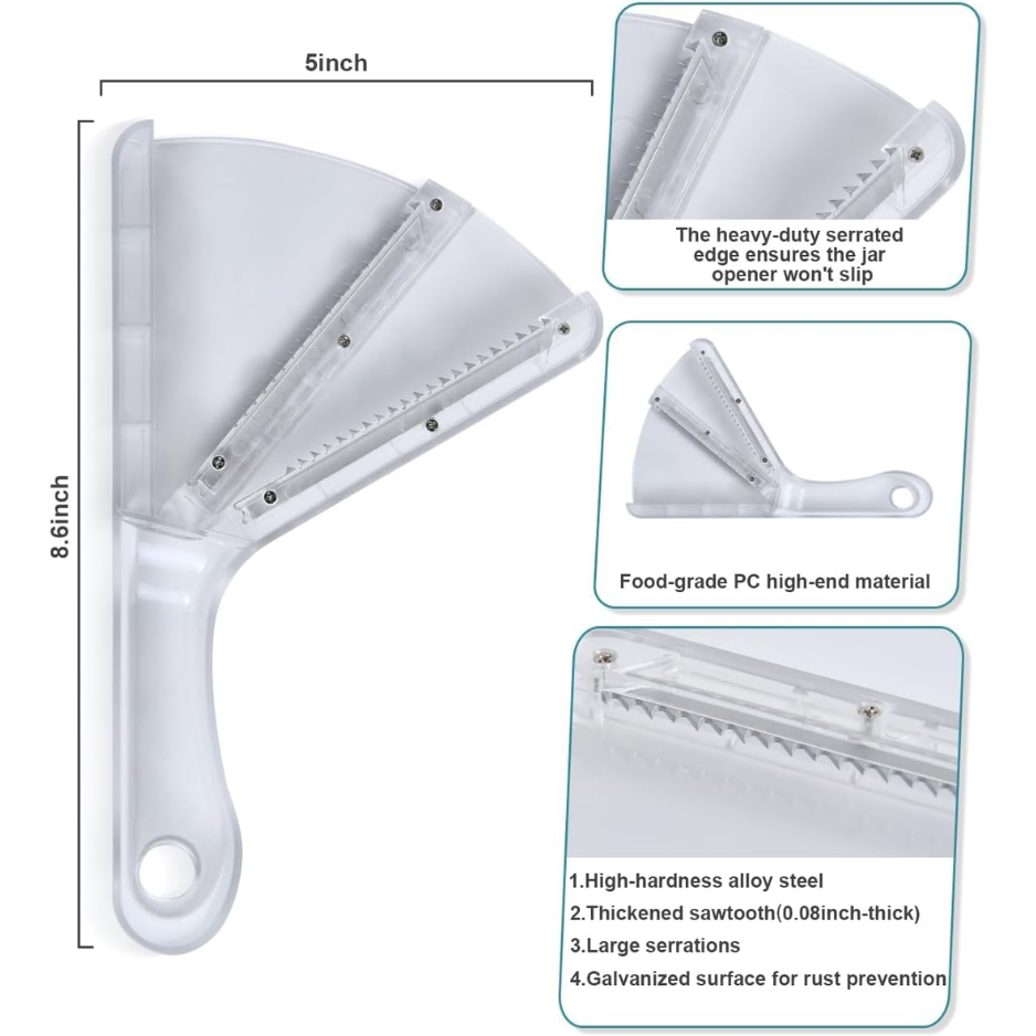 Jar Opener For Weak Hands Dual Layer Multifunctional Jar Opener Non Slip Lid Opener Kitchen Gadget photo 6