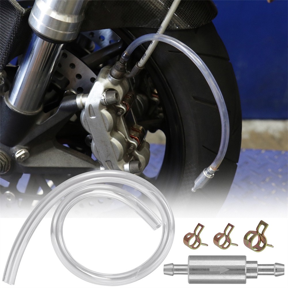 2 PCS Brake Bleeder Hose, One Way Check Valve Tube Bleeding Tool Kit photo 2