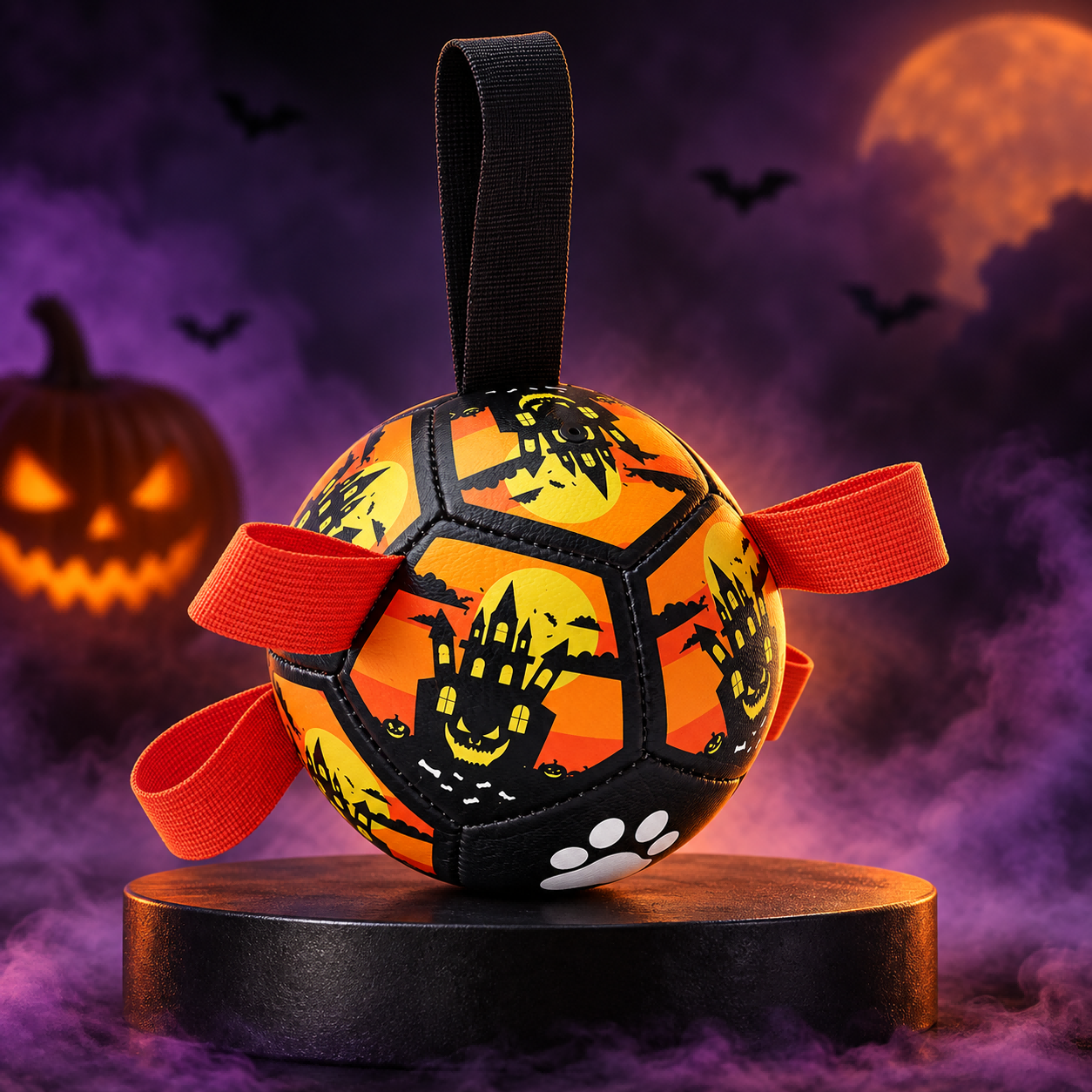 Dog Toy Ball For Christmas And Halloween, Training Soccer Ball, Pet Toy, Interactive Pull Rope Toy, Pet Supplies photo 3