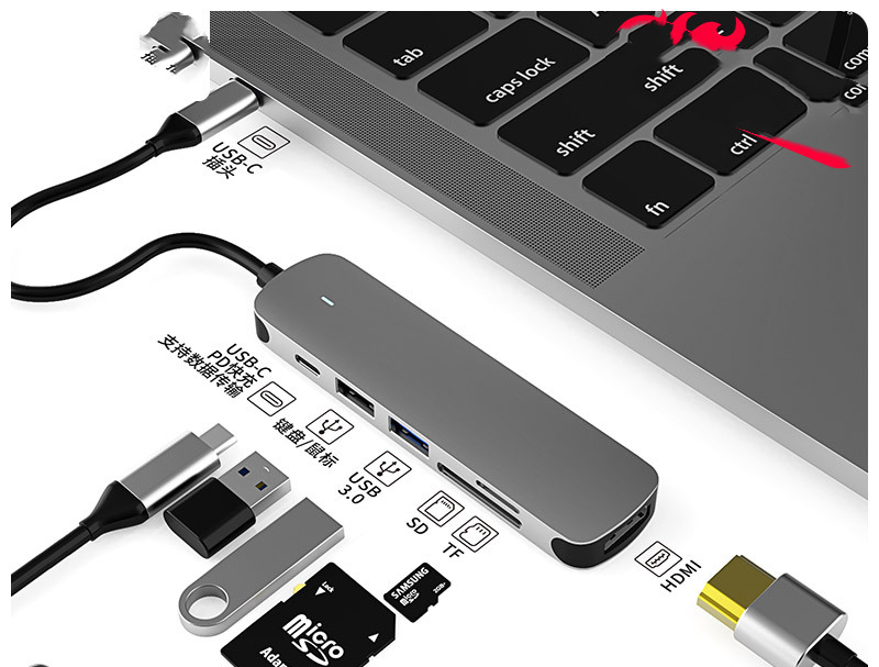 Hub Multi-function Hub HDMI Docking Station Notebook Converter photo 4