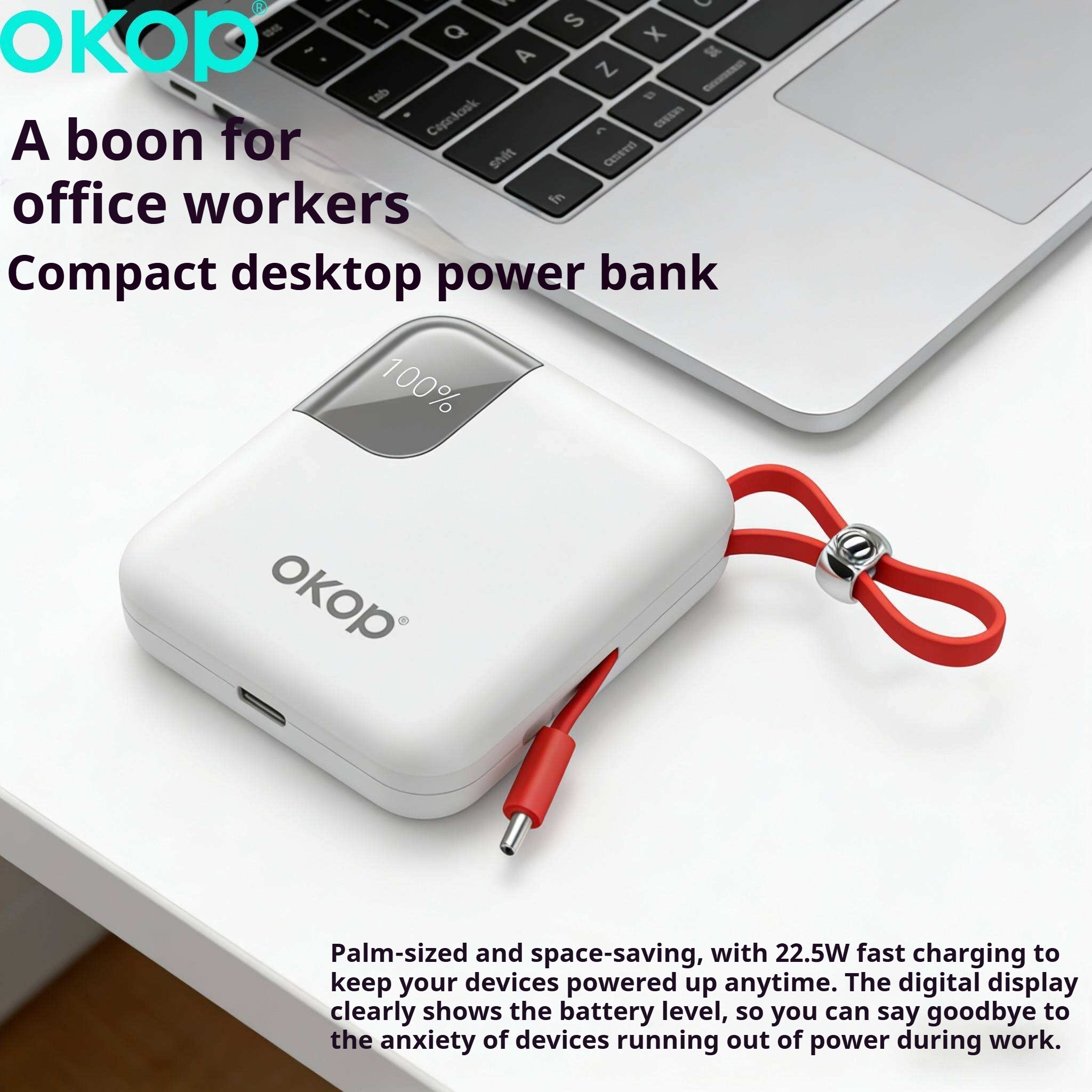 KP-716 Best-selling Power Bank 10,000mAh Fast Charging High Capacity Compact  Portable Digital Battery Display Factory Direct Stock photo 6