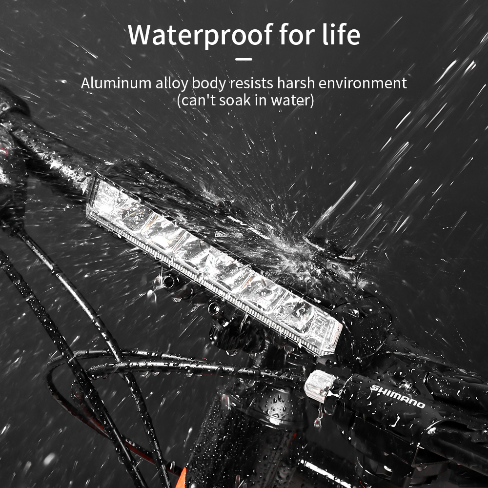 USB Night Riding Flashlight Front Bicycle LED Light Bike Light 4000mAh Lamp 1800LM photo 5