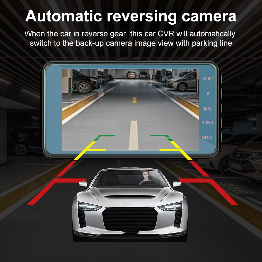1080P Car Dash Camera Video DVR Recorder Front And Rear Night Vision Dual Cam photo 6
