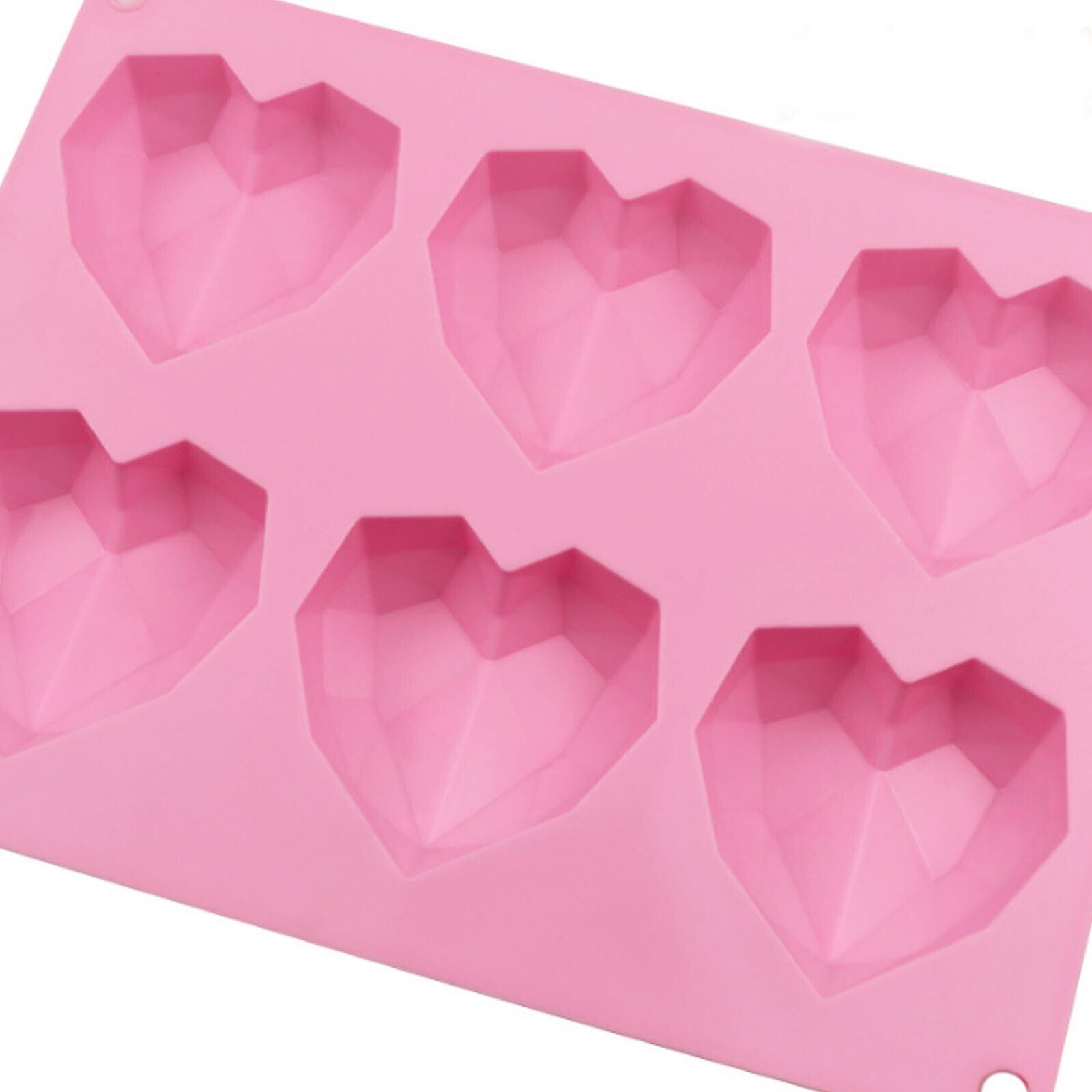 DIY 3D Fondant Mold Silicone Heart Shape Candy Cake Chocolate Mould Sugar Craft photo 8