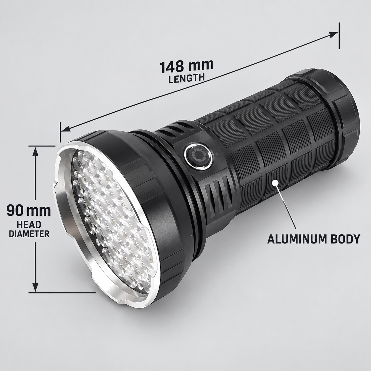 Rechargeable Type C LED Work Light 6000mAh W5203 1 7500LM SOS Mode Flashlight Aluminum Alloy photo 2