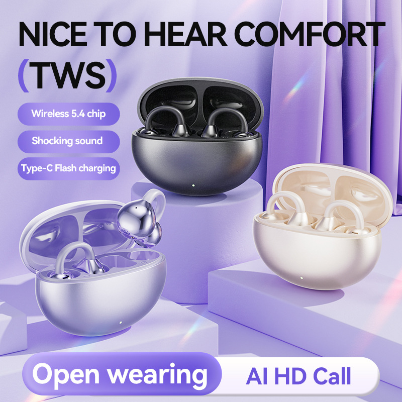 Cross Border Explosion M91 Bluetooth Earphone Clamp-in-Ear High Quality Durable Wear-Free Low Latency Wireless Bluetooth Headphones photo 2