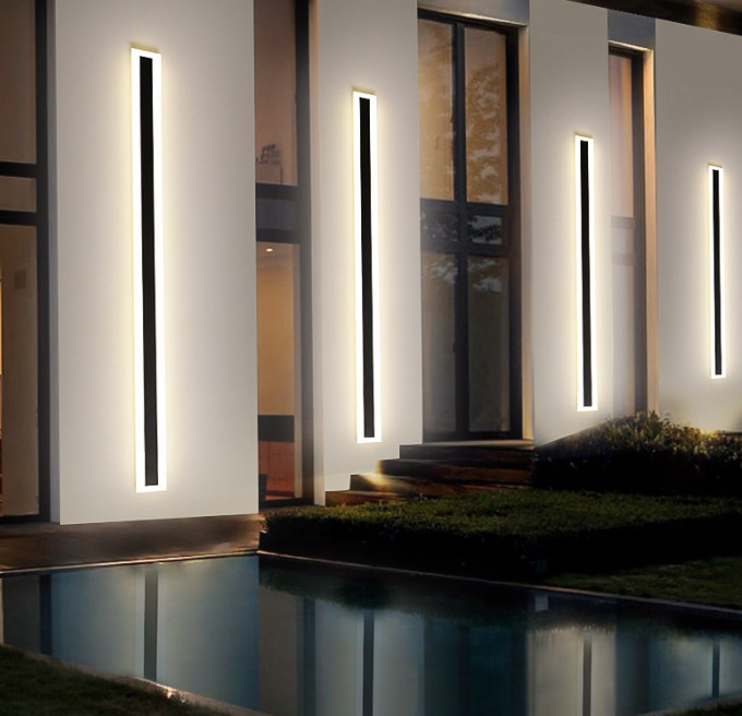80cm LED Wall Light Acrylic Long Strip Lamp Waterproof Outdoor Lamp Garden Light photo 3