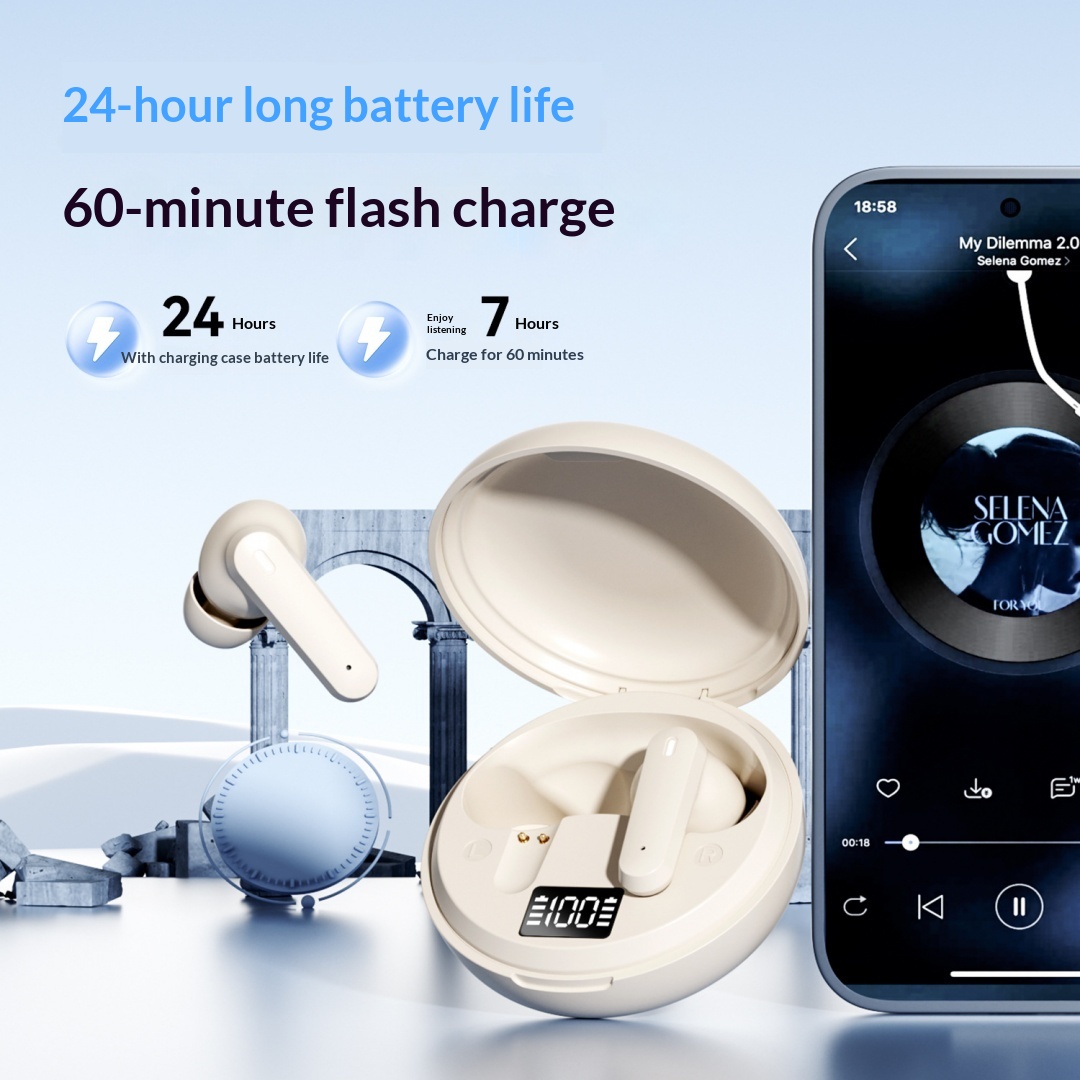 Cross Border Explosion M127 Long Range Hanging Earphone Private Model High Color Value Low Latency Wireless Bluetooth Headphones Wholesale photo 5