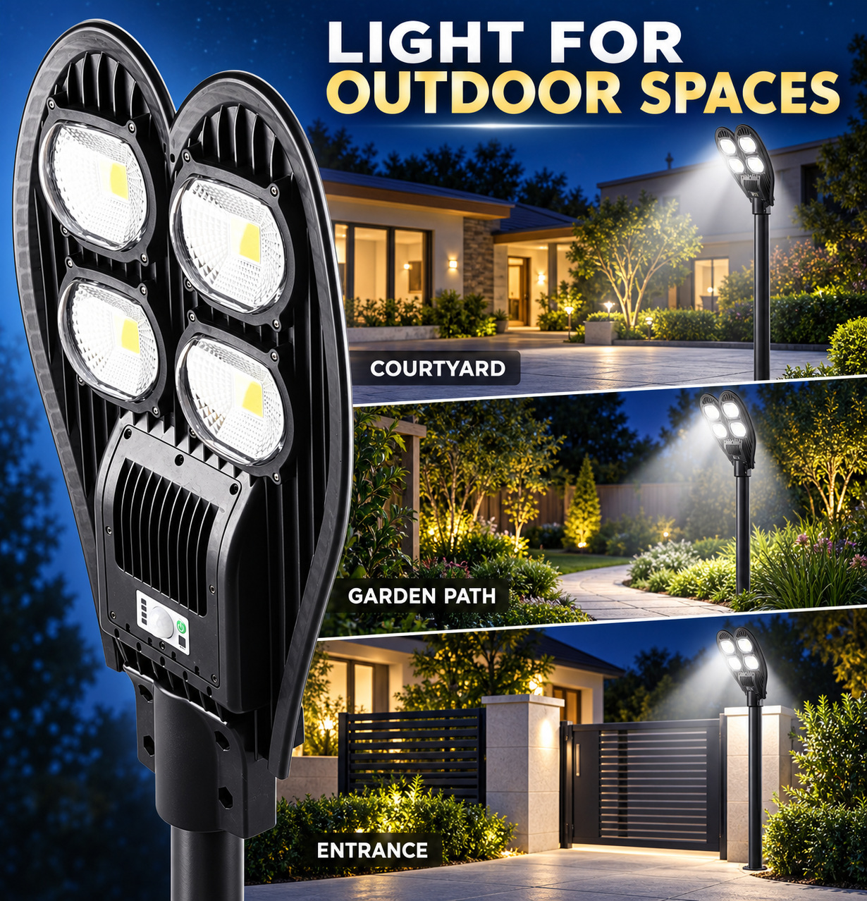 Solar Powered Motion Sensor Waterproof COB LED Work Light For Auto Repair W762B Street 10W photo 7