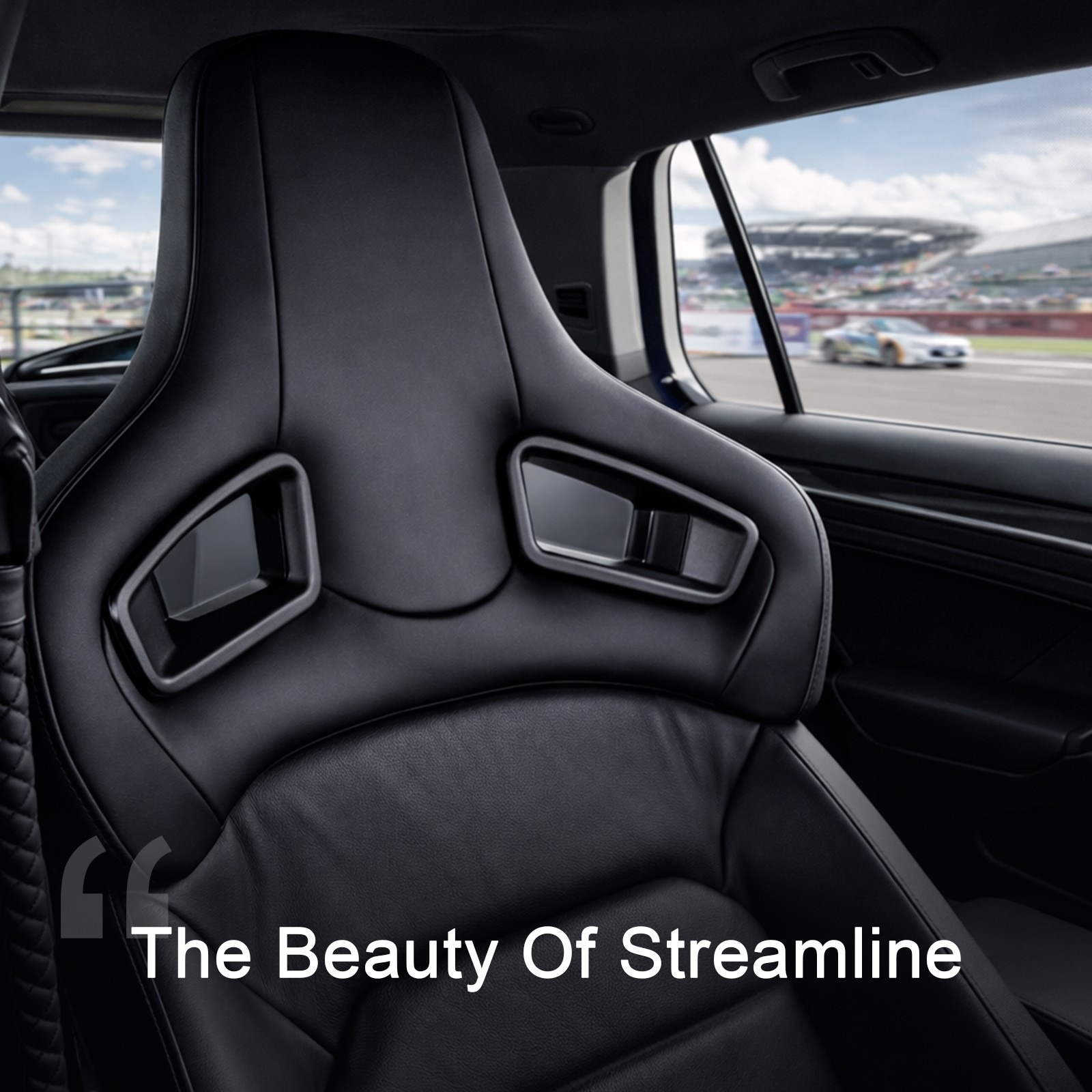 PU Leather Car Headrest Cushion Sports Seat Universal Ergonomic Design photo 7