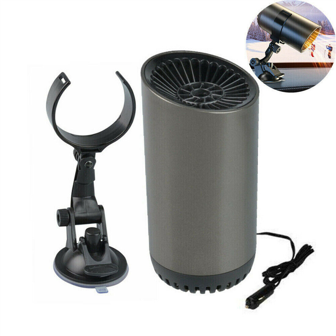 150W 12V Car Truck Universal Demister Heater Fan Warmer Defroster Windscreen photo 4