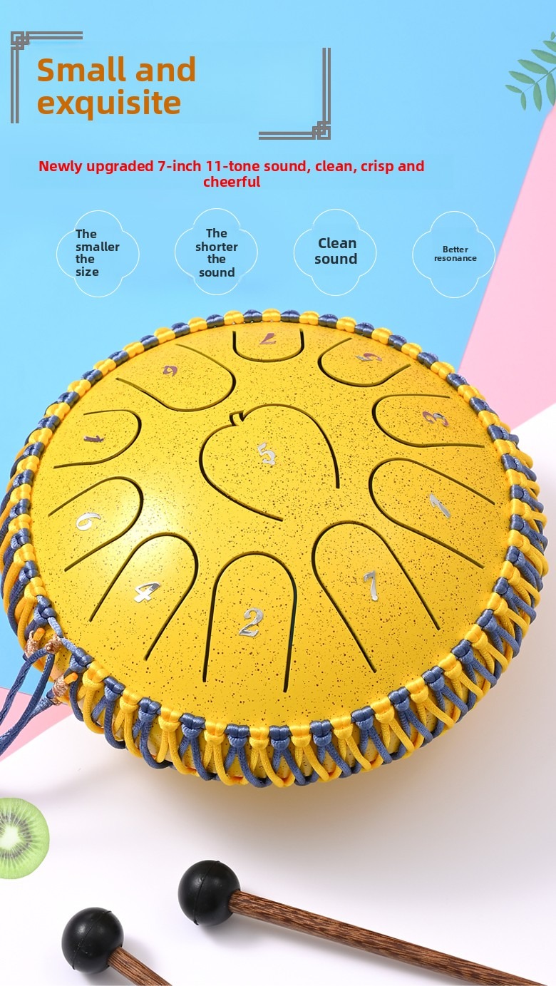 Apple-Shell Ethereal Steel Tongue Drum photo 7