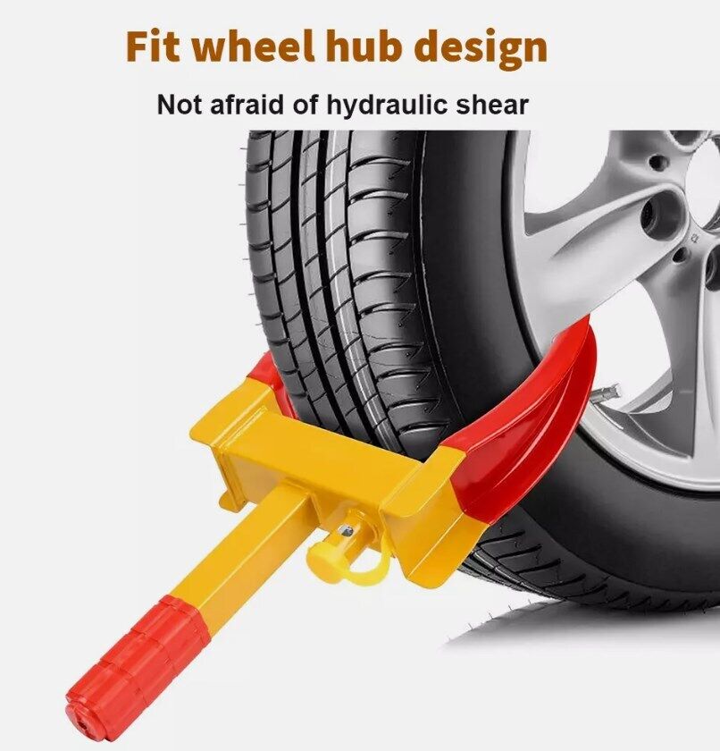 High Performance Wheel Clamps With Safety Lock For Caravans, Cars Vans And Trailers DE photo 4