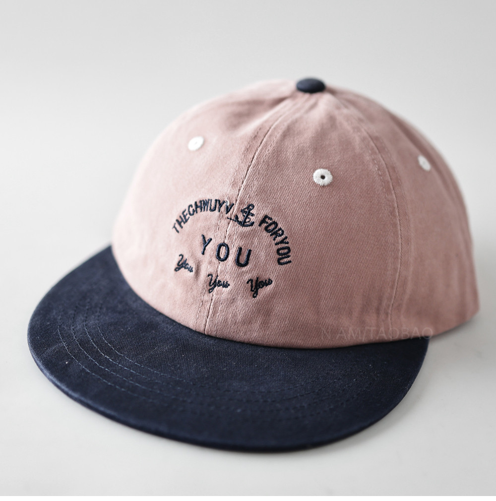 Spring And Autumn Multi-color Flat Brim Letter Embroidery Letter YOU Baseball Cap, Fashionable And Versatile Casual Beanie Hat photo 3