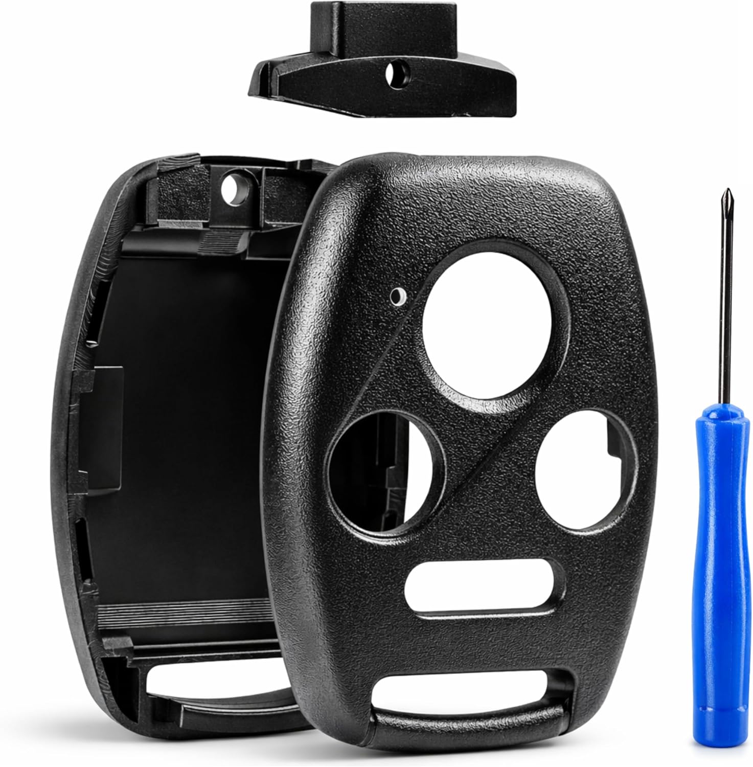 Honda Key Fob Remote Shell Case With Pad, Keyless Entry Replacement Cover For Accord, Civic, Pilot And CR-V photo 1