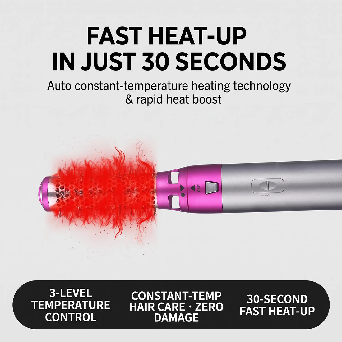 5 In 1 Professional Hair Curler Dryer Styler Curler Straightener Hot Air Brush photo 4