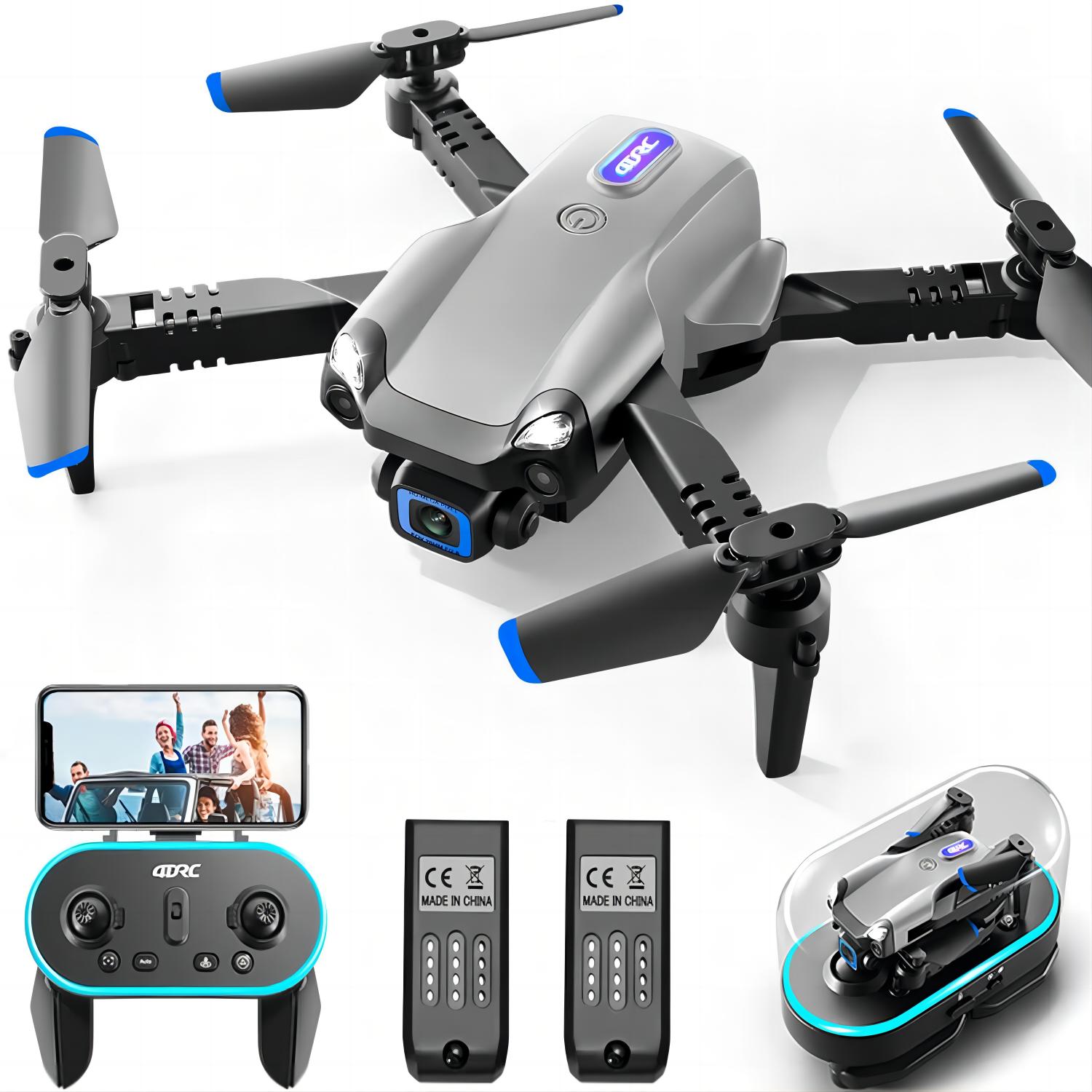 V20 RC Drone WIFI FPV 6K HD Dual Camera Gesture Photo Foldable Quadcopter 2 Battery,Suitable For Beginners.Logistics Is Randomly Sent By UPS, USPS,UNI,GOFO. photo 1