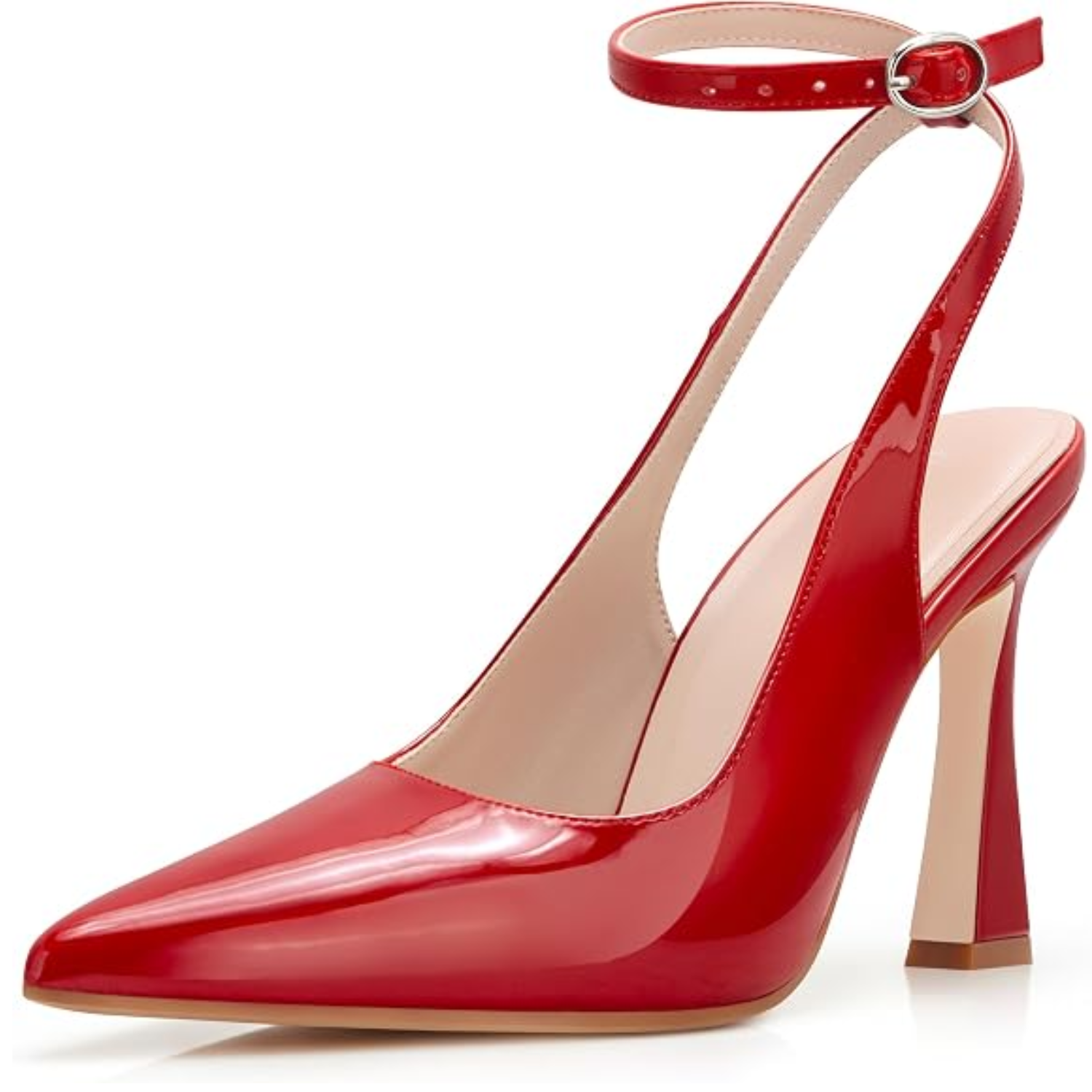 Womens Pointed Closed Toe Heels Stiletto Slingback High Heel For Women Dressy Pumps For Wedding And Office Work Or Going Out photo 4