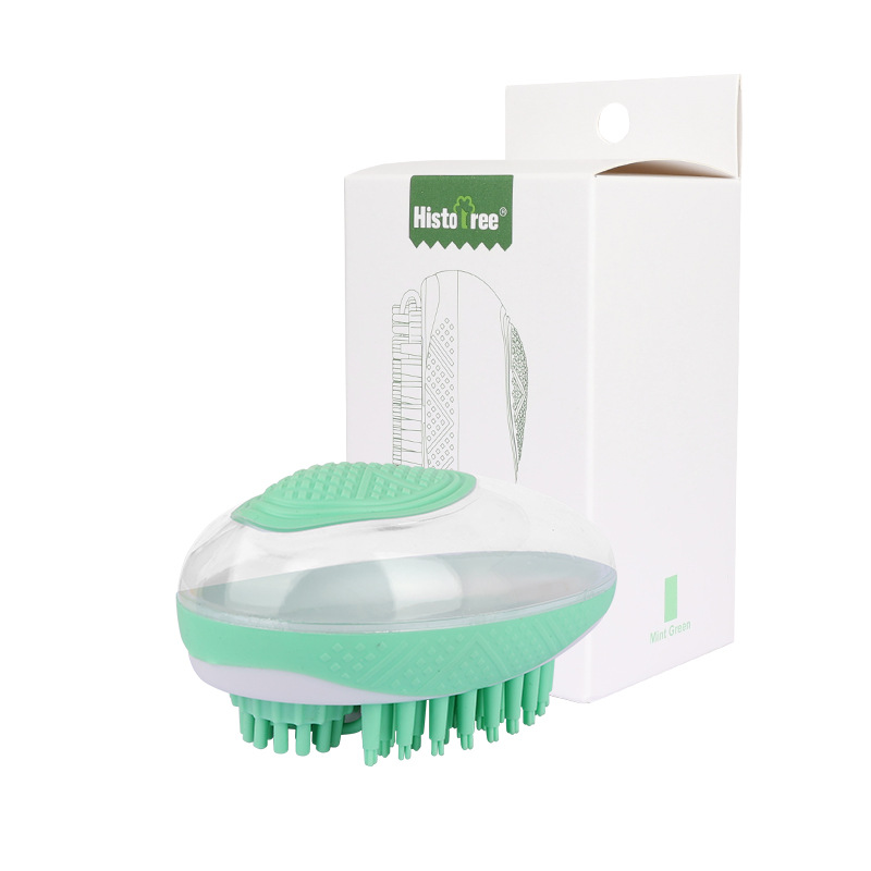Dog Cat Bath Brush 2-in-1 Pet SPA Massage Comb Soft Silicone Pets Shower Hair Grooming Cmob Dog Cleaning Tool Pet Products photo 6