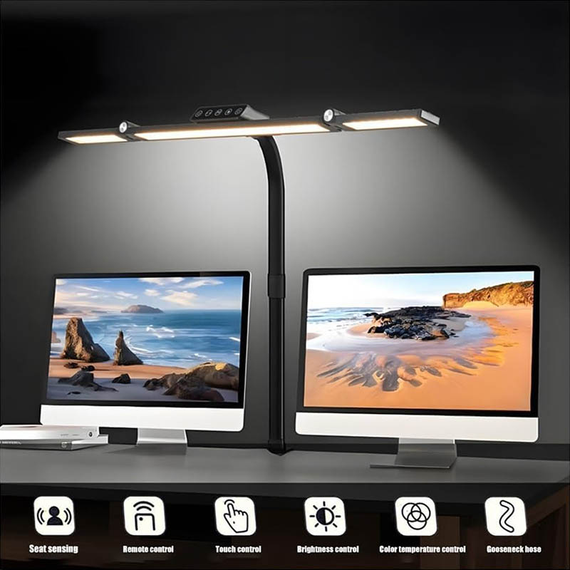 Led Desk Lamp With Clamp - Reading Table Lamp For Home Office With Atmosphere photo 8