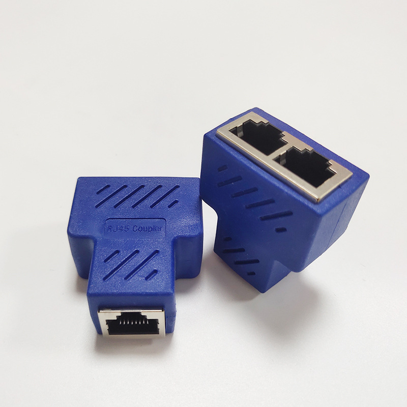 RJ45 Network Three-way Tee Network Cable Cable Seperater Network Cable Extension One Divided Into Two Adapter IPTV Network Cable Connector photo 8
