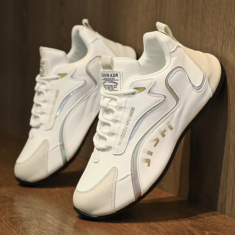 Fashion Colorblock Lace-up Sneakers For Men Breathable Low-top Dad Shoes Running Walking Sports Shoes photo 7