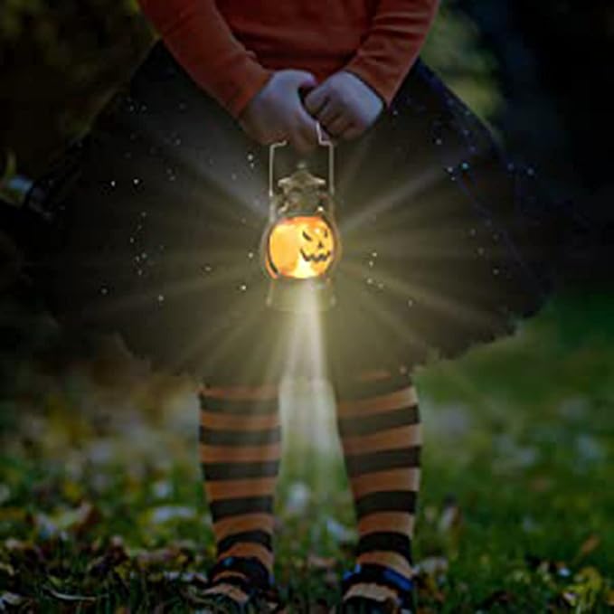 3-Pack Kids Pumpkin Light-Up Lanterns Battery Operated LED Halloween Indoor Outdoor Decorations photo 4