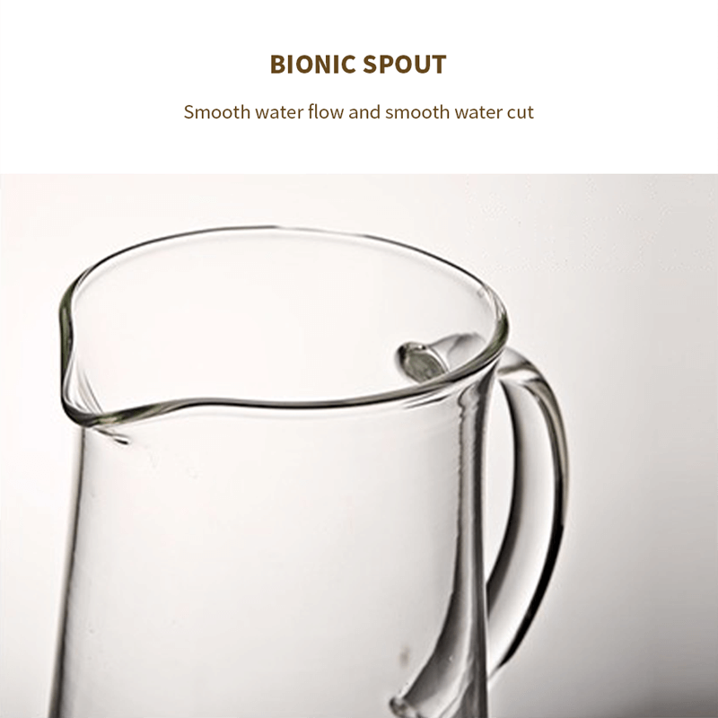 800ml Glass Teapot With Filter Lid Household Water Tea Coffee Jug Heat-Resistant photo 8