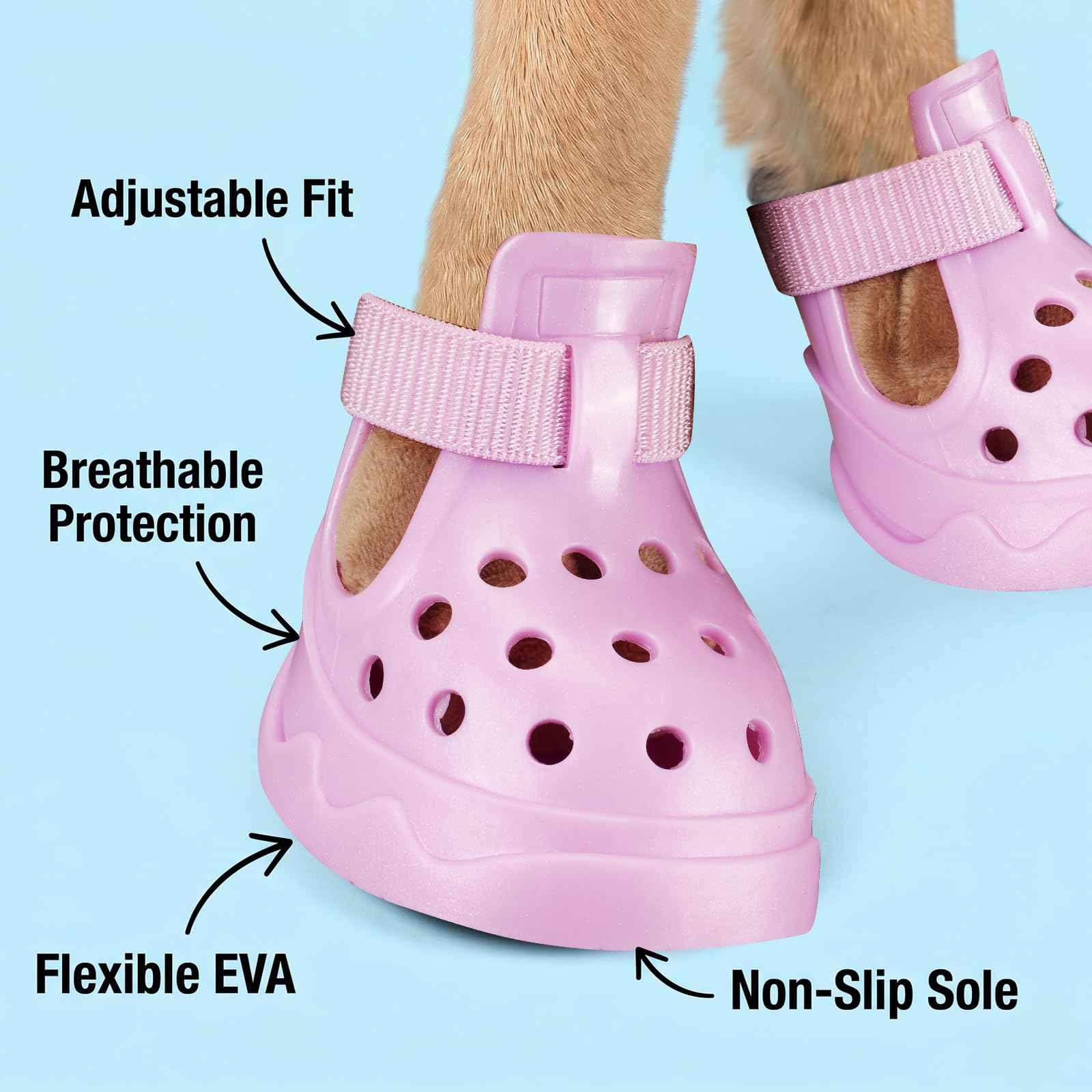 Dog Shoes For Dogs, Clogs Boots Booties Hot Pavement, Rain Waterproof Shoe Summer Sandals Puppy Breathable Doggie Doggy Light Water Up Sneaker photo 5