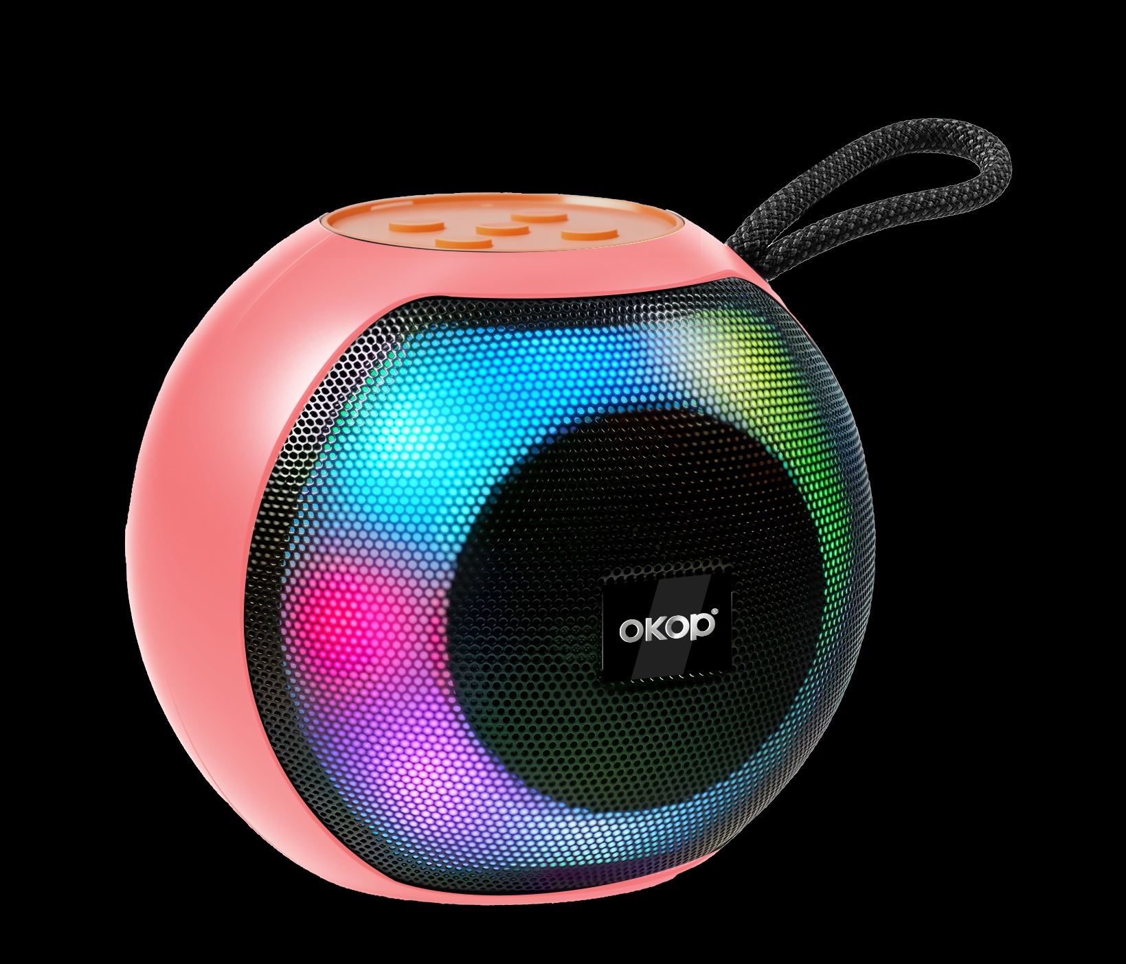 KP-586 Best-selling Wireless Bluetooth Speaker With Portable Handle And RGB Lighting Compact Design Ideal For Outdoor Sports And Gatherings. photo 3