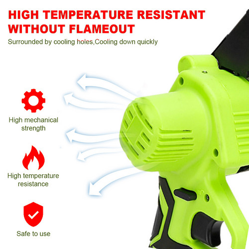 6in Mini Green Cordless Electric Chainsaw 2X Battery-Powered Wood Cutter Rechargeable photo 4