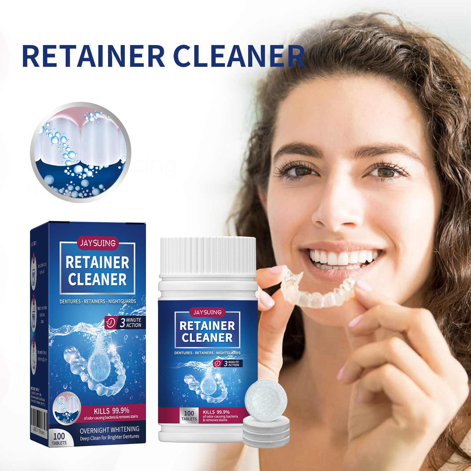 Dental Implant Cleaning Tablets 1 00 Tablets Per Box photo 4