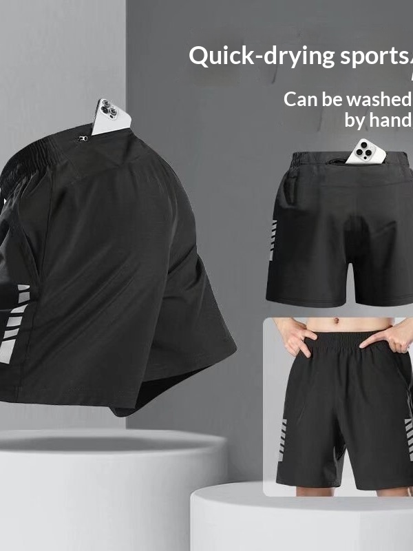 Cross-Border Foreign Trade Cycling Pants Men's Cycling Gear Anti-Embarrassment Shorts Ice Silk Quick-Dry Loose Pants photo 2
