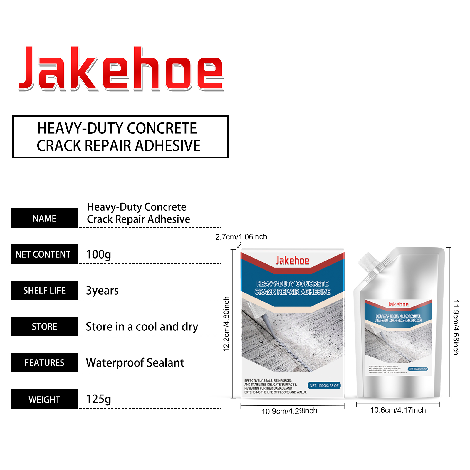 Crack Repair Adhesive 1 00g 1box photo 6